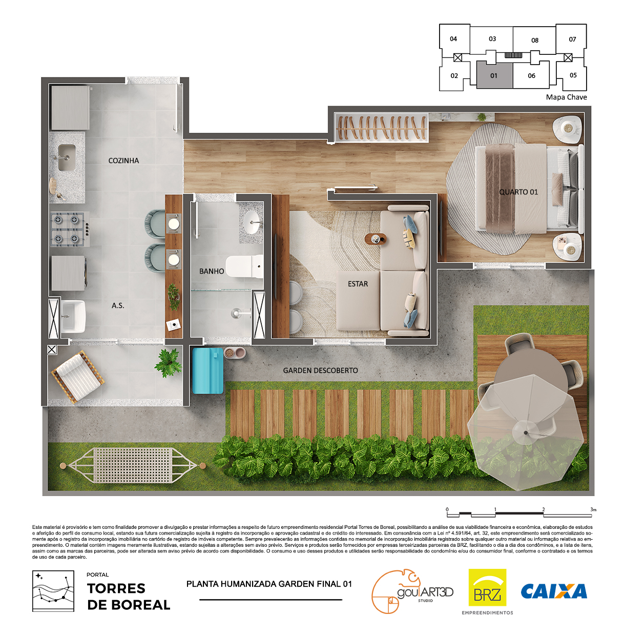 Apartamentos de 2 dormitórios com suíte, varanda e quintal com lazer completo