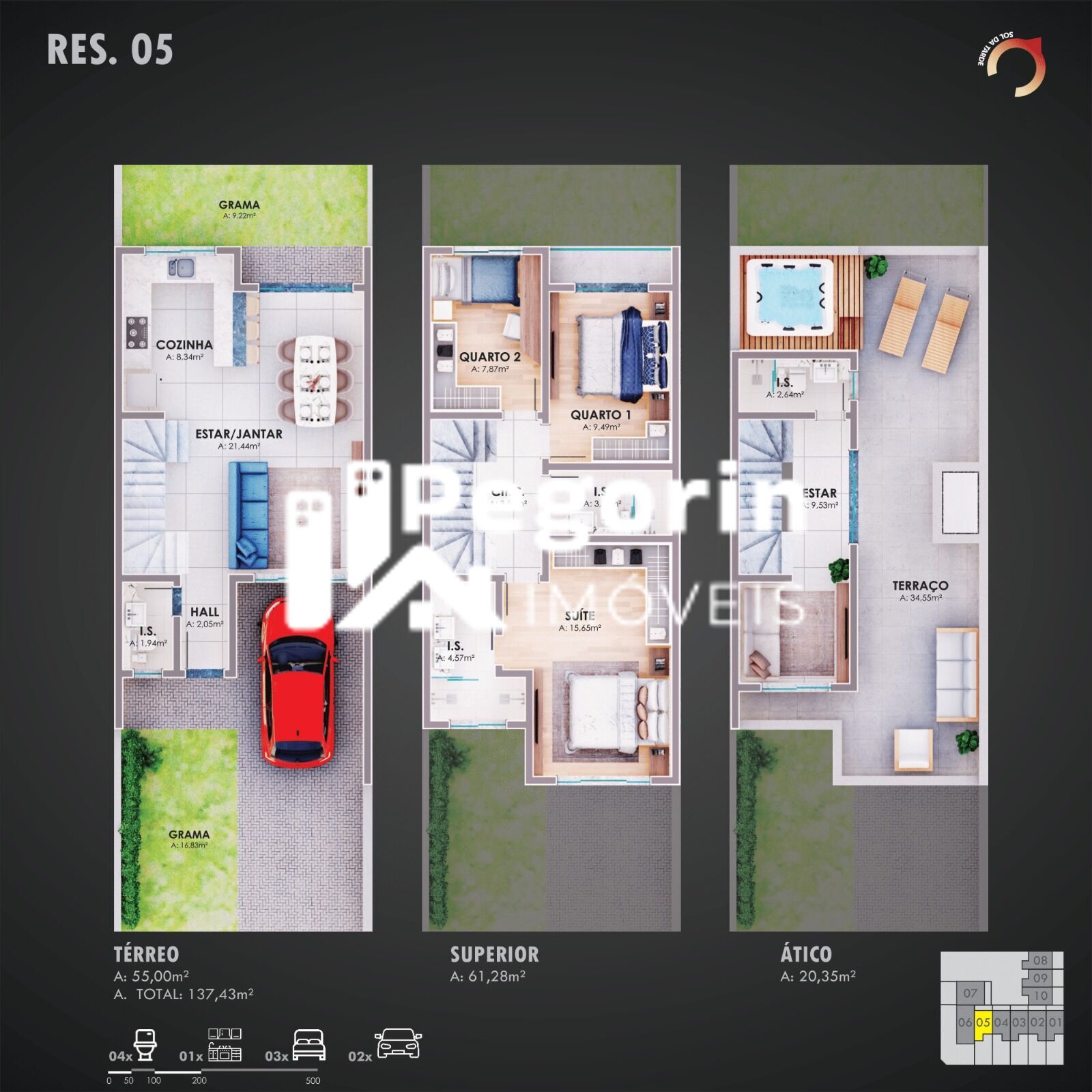 Sobrado, 3 quartos, 135 m² - Foto 44