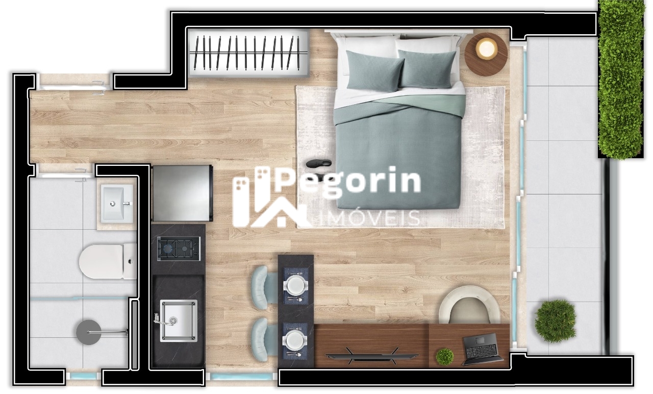 Apartamento, 1 quarto, 26 m² - Foto 9
