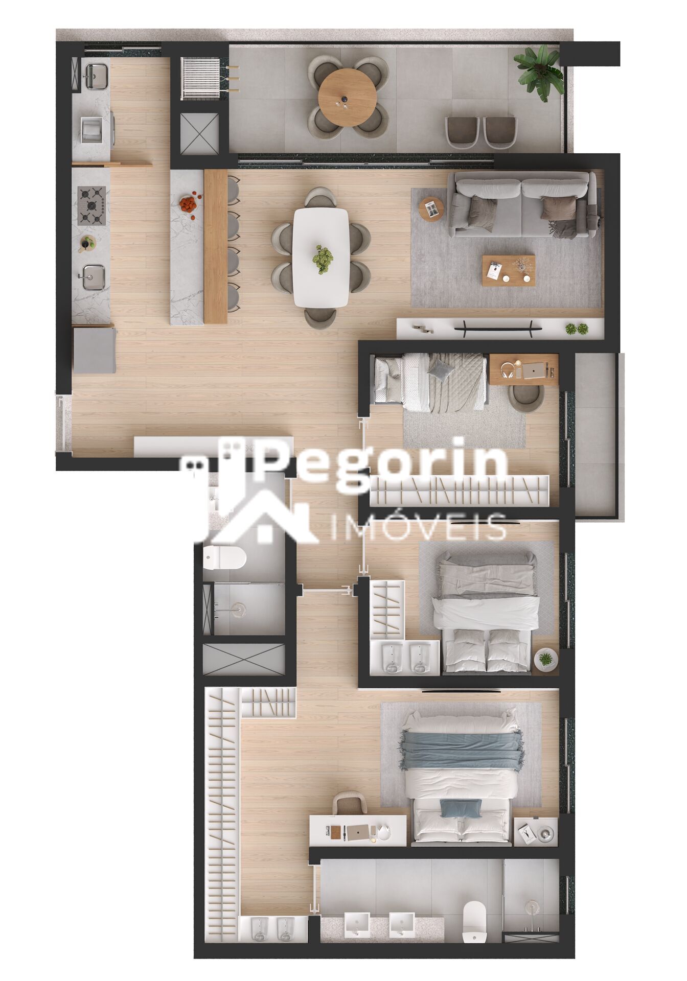 Apartamento, 3 quartos, 101 m² - Foto 39