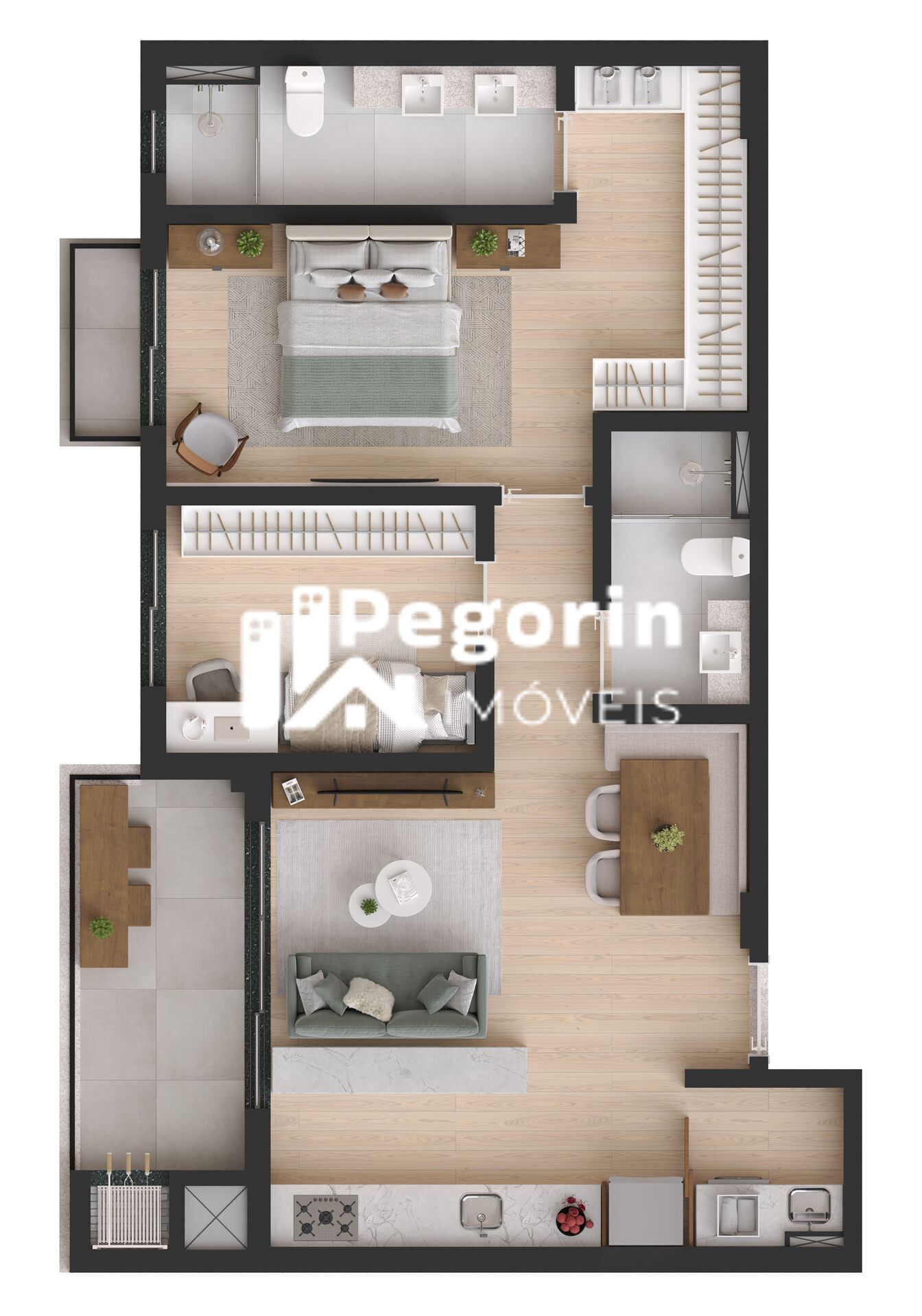 Apartamento, 3 quartos, 101 m² - Foto 43