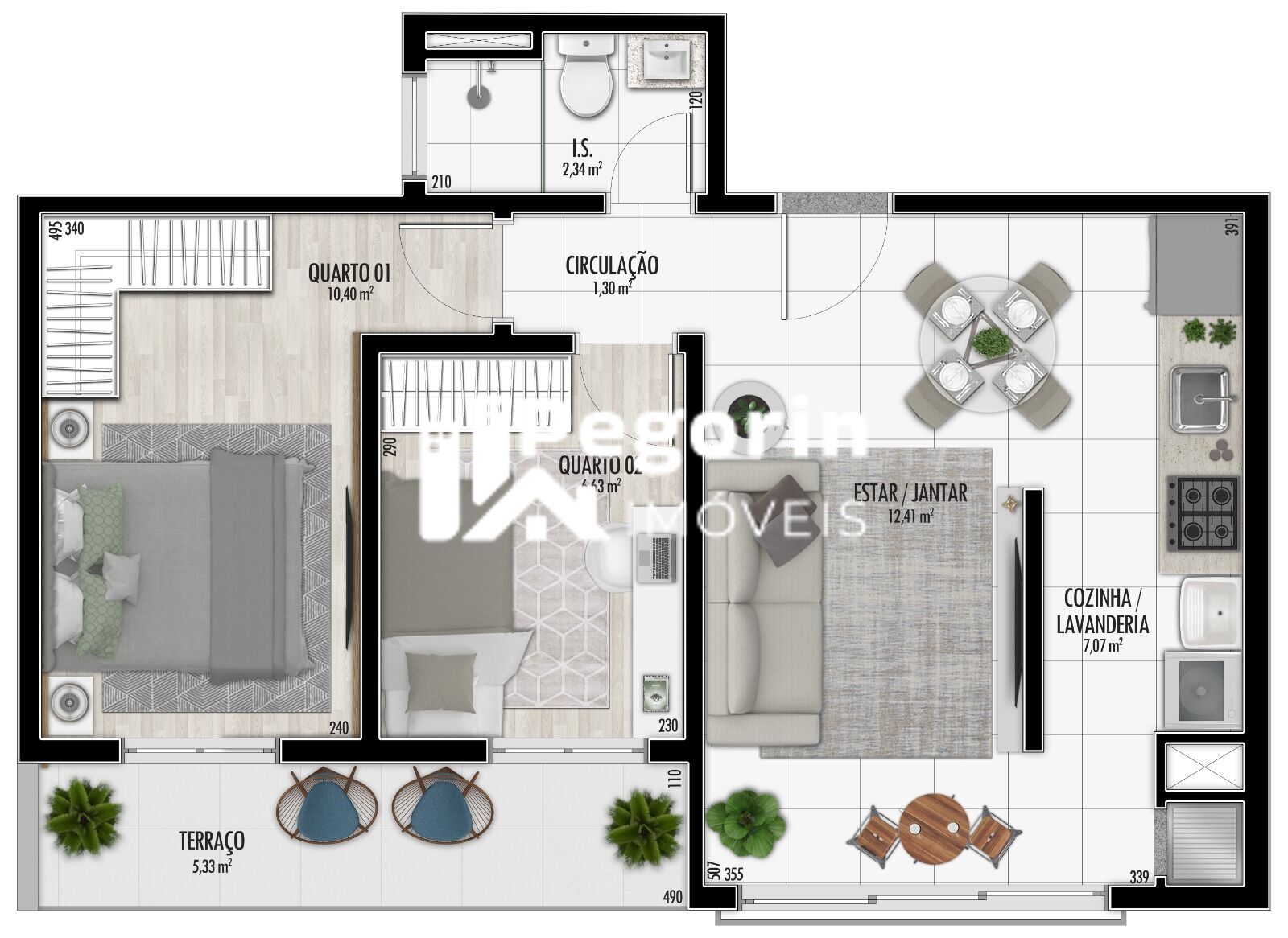 Apartamento, 2 quartos, 48 m² - Foto 16