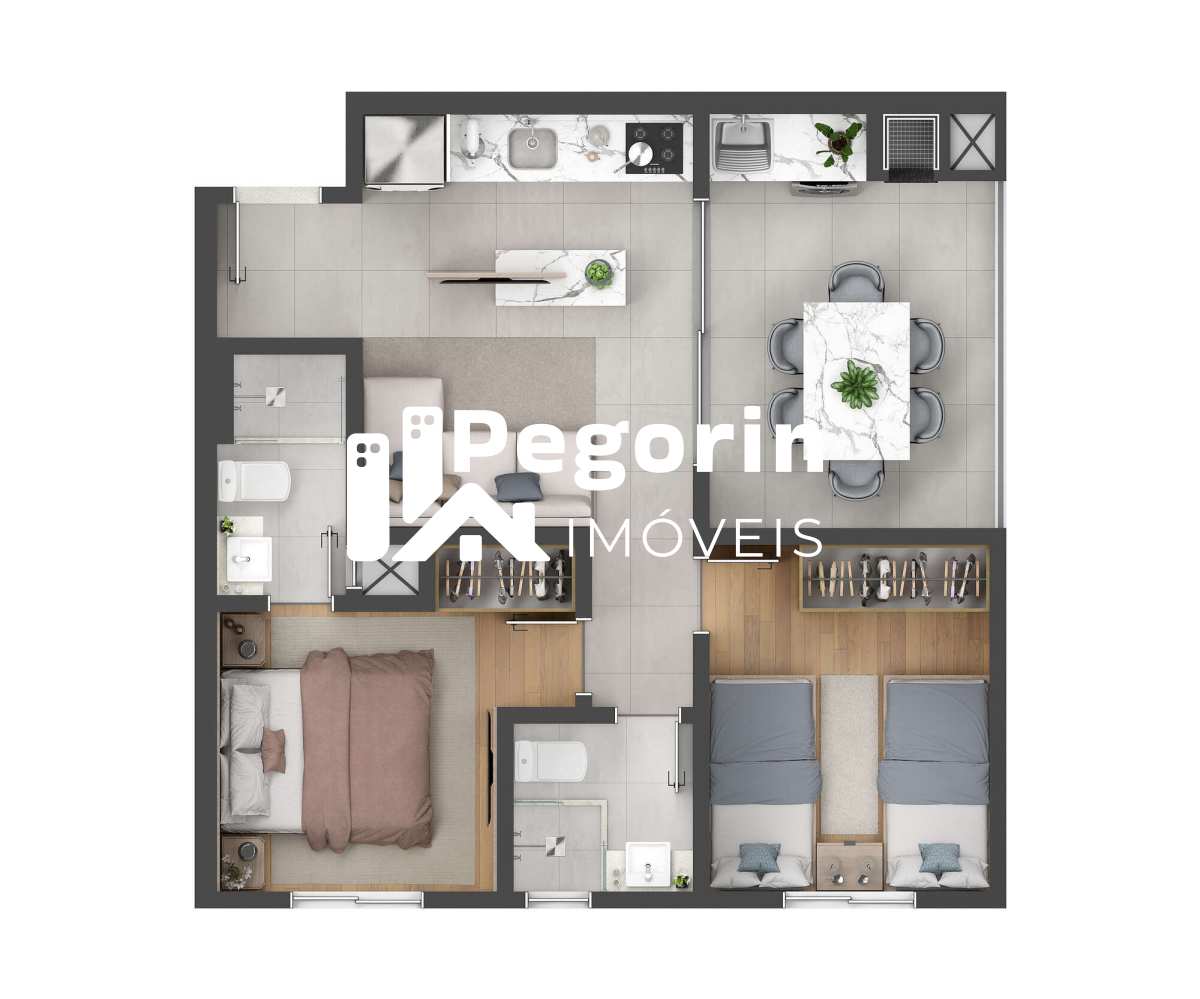 Apartamento, 3 quartos, 58 m² - Foto 29