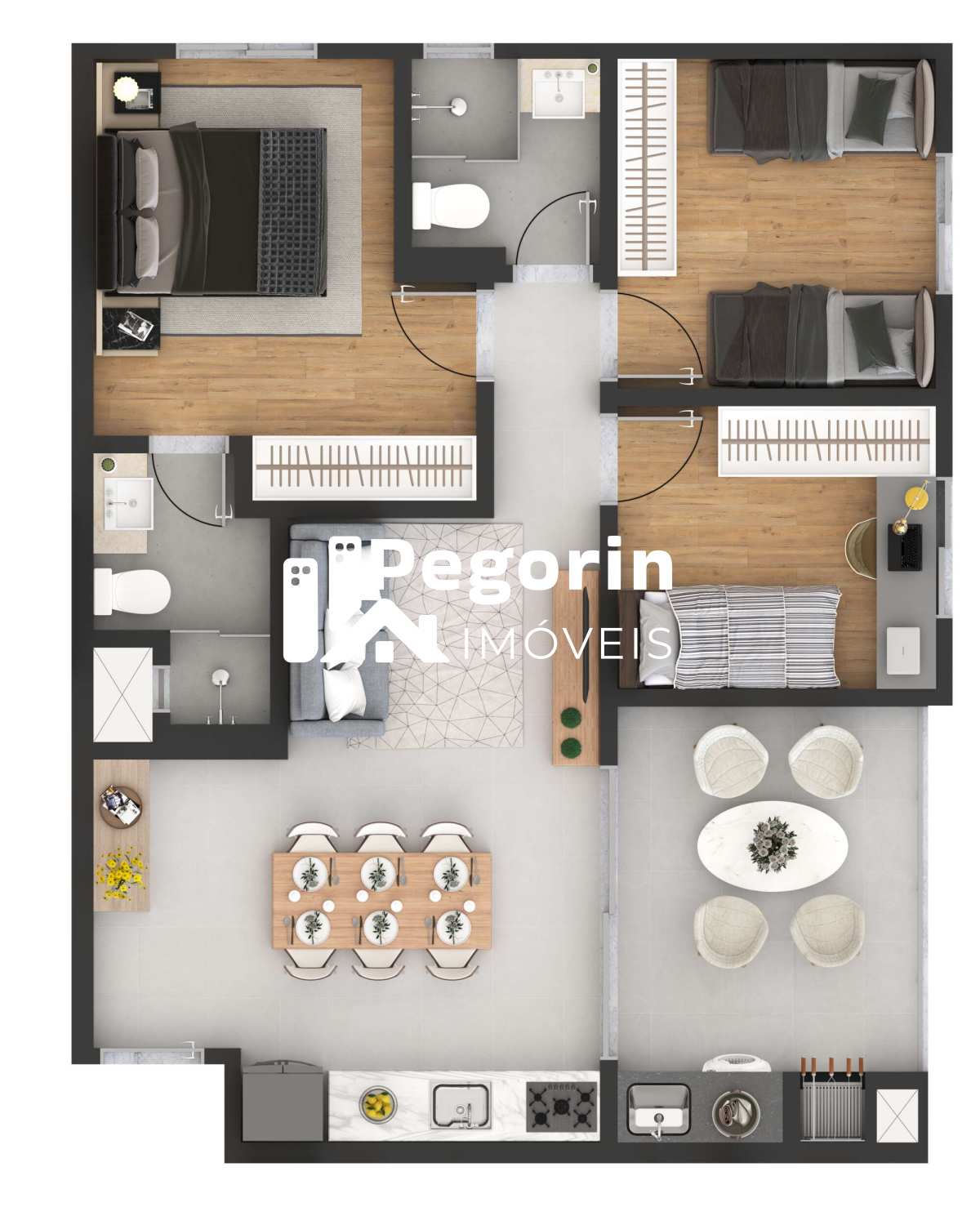 Apartamento, 3 quartos, 58 m² - Foto 31