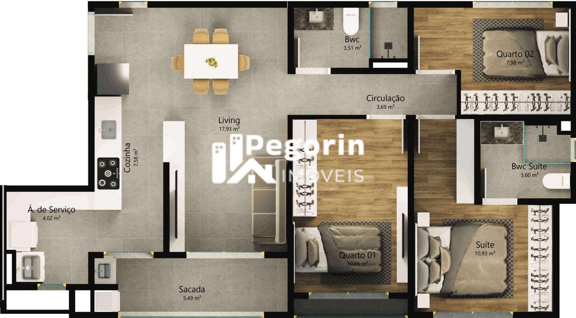 Apartamento, 2 quartos, 62 m² - Foto 15