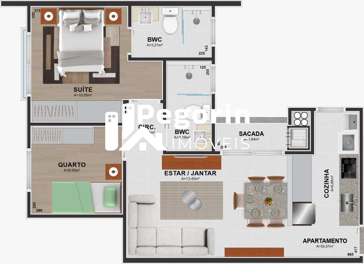 Apartamento, 2 quartos, 56 m² - Foto 23