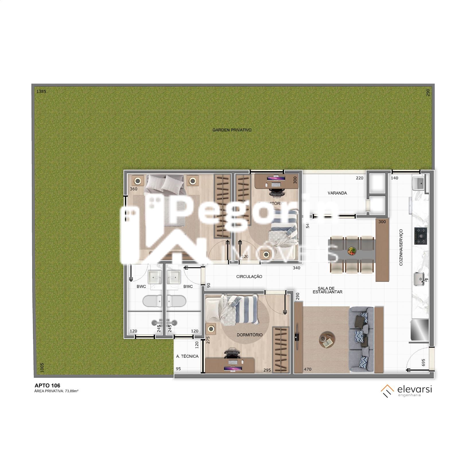 Apartamento, 3 quartos, 73 m² - Foto 9