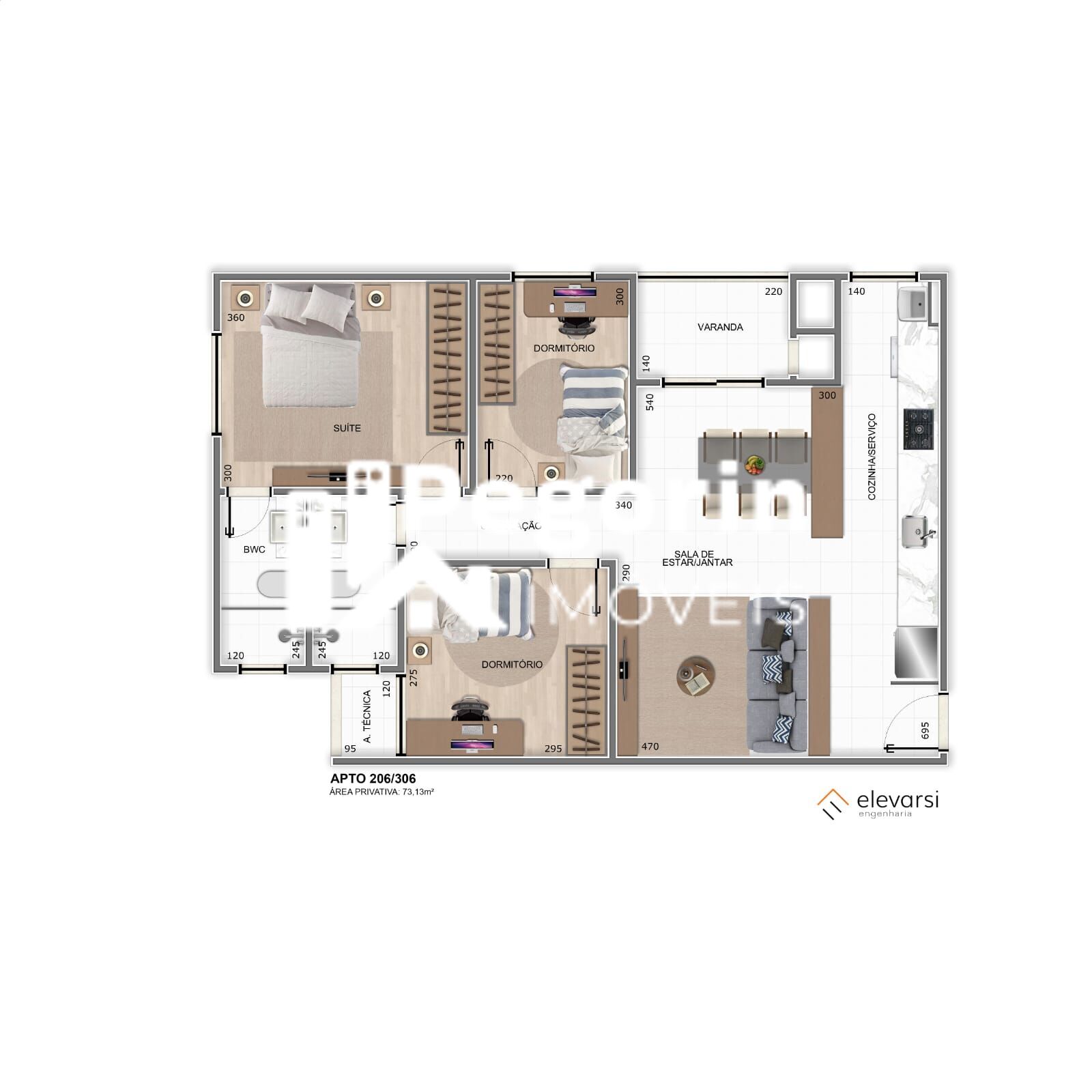 Apartamento, 3 quartos, 73 m² - Foto 14