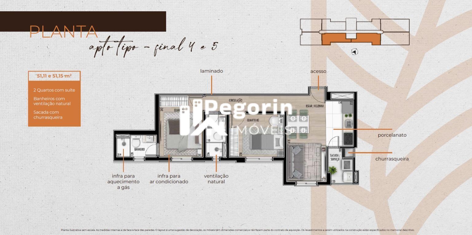 Apartamento, 3 quartos, 66 m² - Foto 43