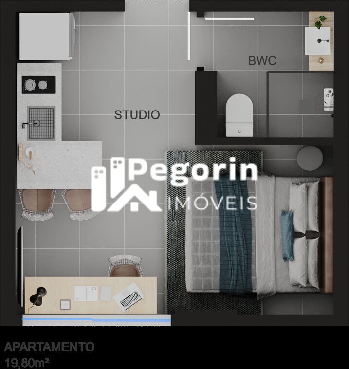 Apartamento, 2 quartos, 35 m² - Foto 42