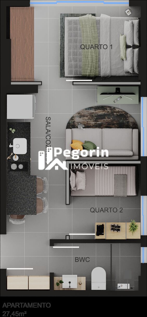 Apartamento, 2 quartos, 35 m² - Foto 45
