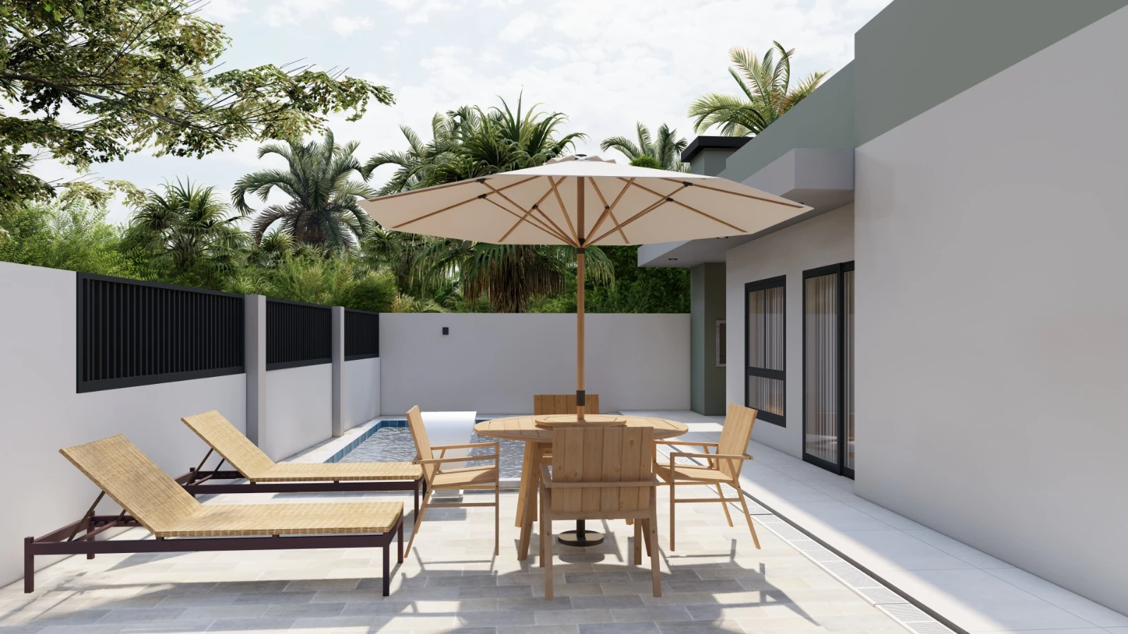 CASA DE ESQUINA COM PISCINA