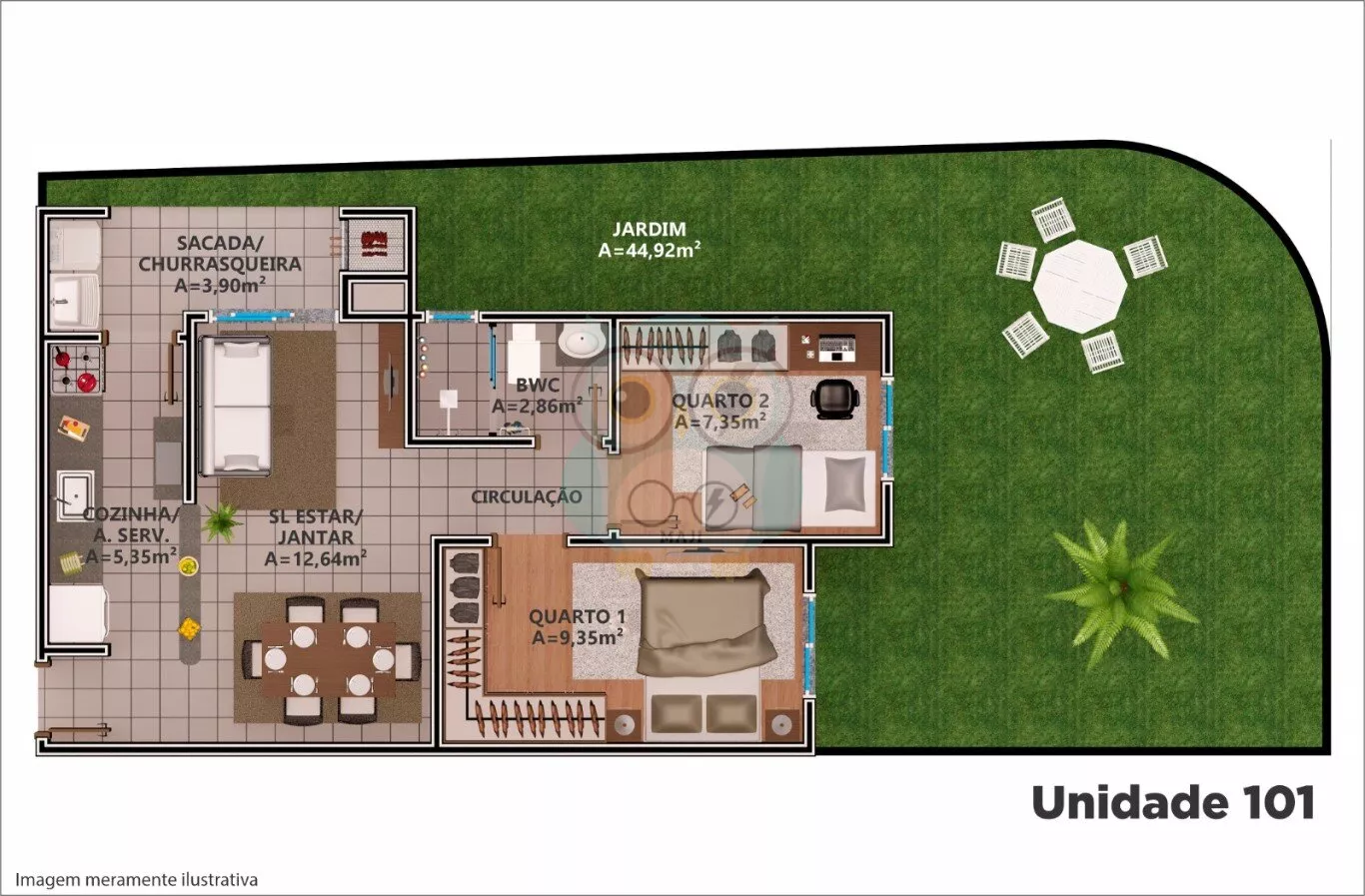 Apartamento para venda,  São Gabriel, Colombo - AP699