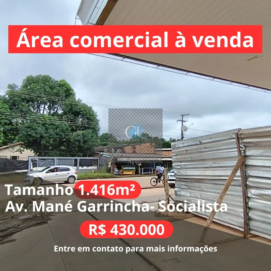 Terreno comercial de 1.500m2 na zona leste