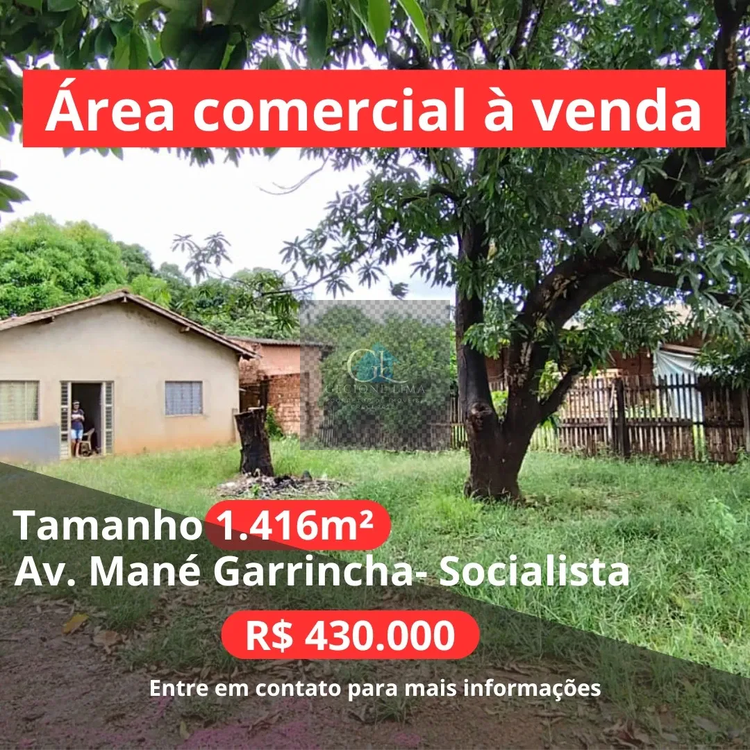Terreno comercial de 1.500m2 na zona leste