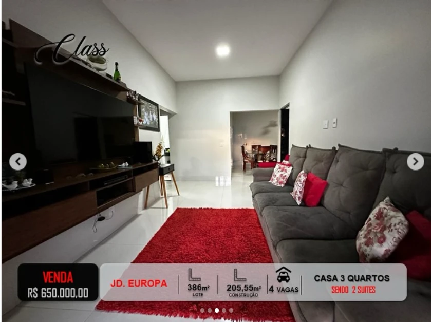 CASA TÉRREA JARDIM EUROPA GO