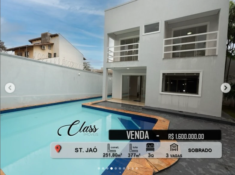 SOBRADO À VENDA – SETOR JAÓ | GOIÂNIA – GO
