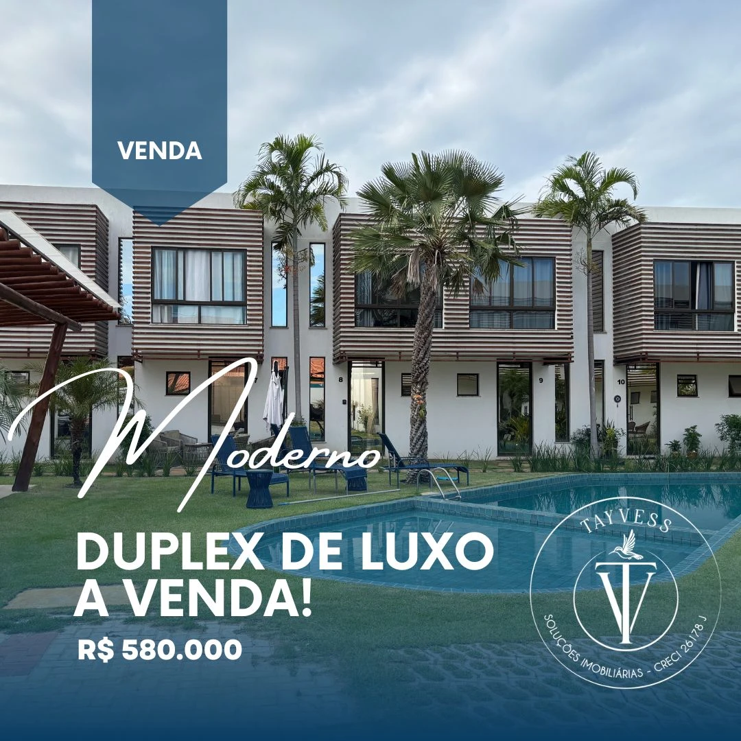 Casa Duplex a venda com 2 quartos no porto das dunas