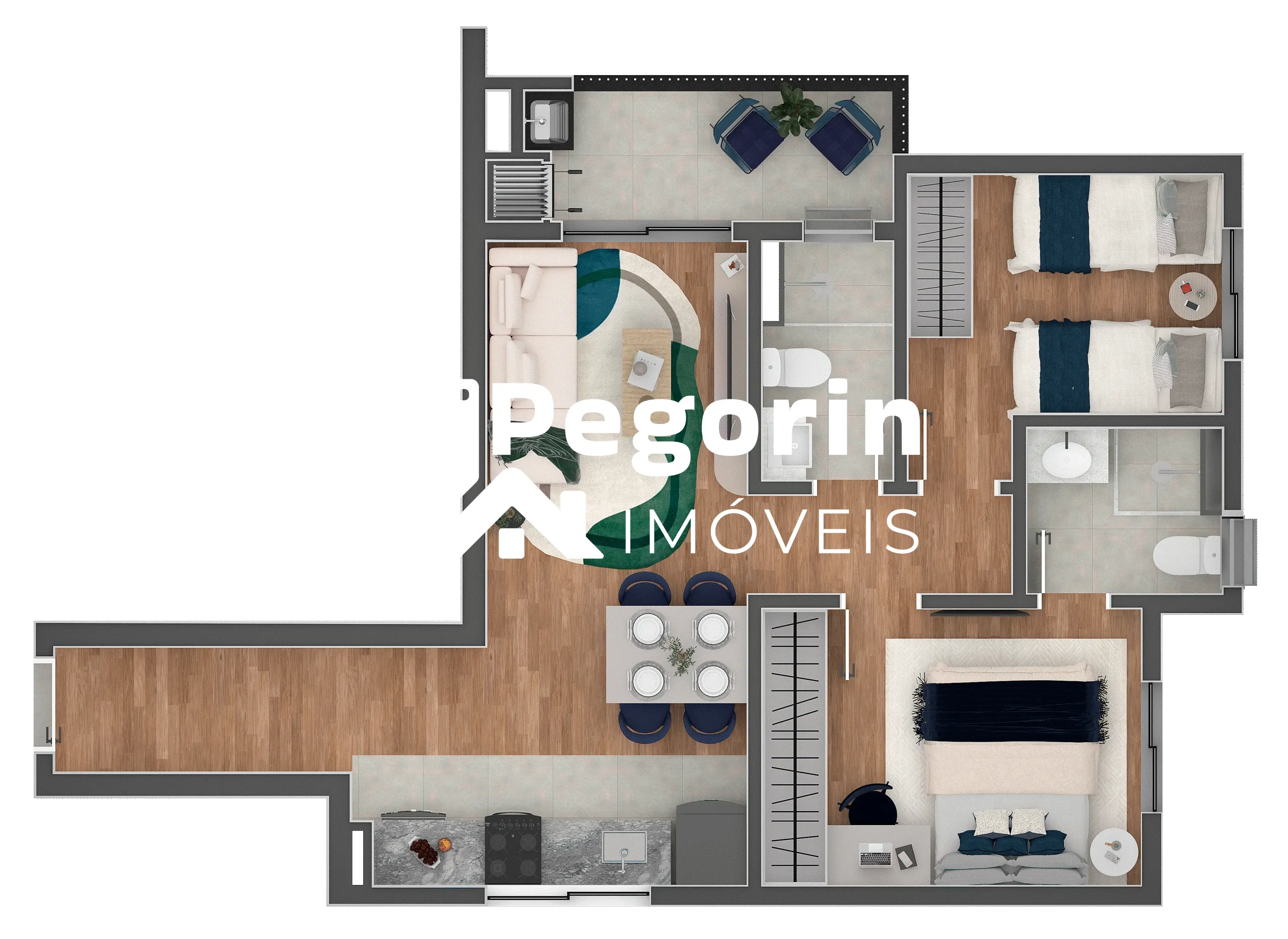 Apartamento, 2 quartos, 58 m² - Foto 14