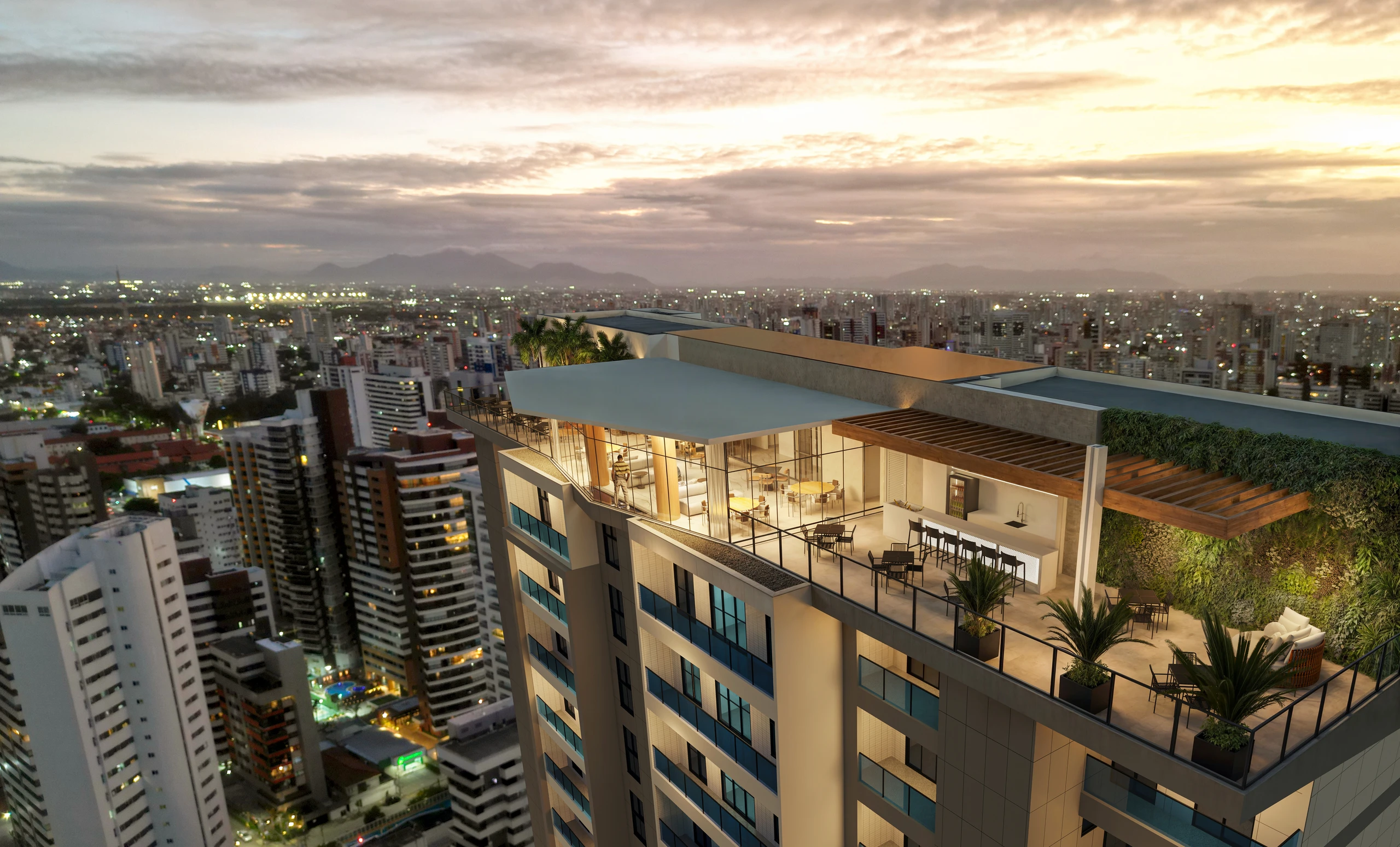 Apartamento 4 suites e 2 vagas de garagem em localização perfeita
