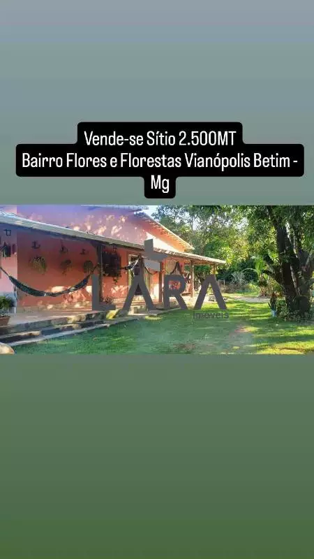 Sítio em Betim bairro Flores e Florestas - Oportunidade