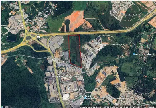 Área Industrial à Venda em Betim - Frente para BR 262 – Distrito Bandeirinhas