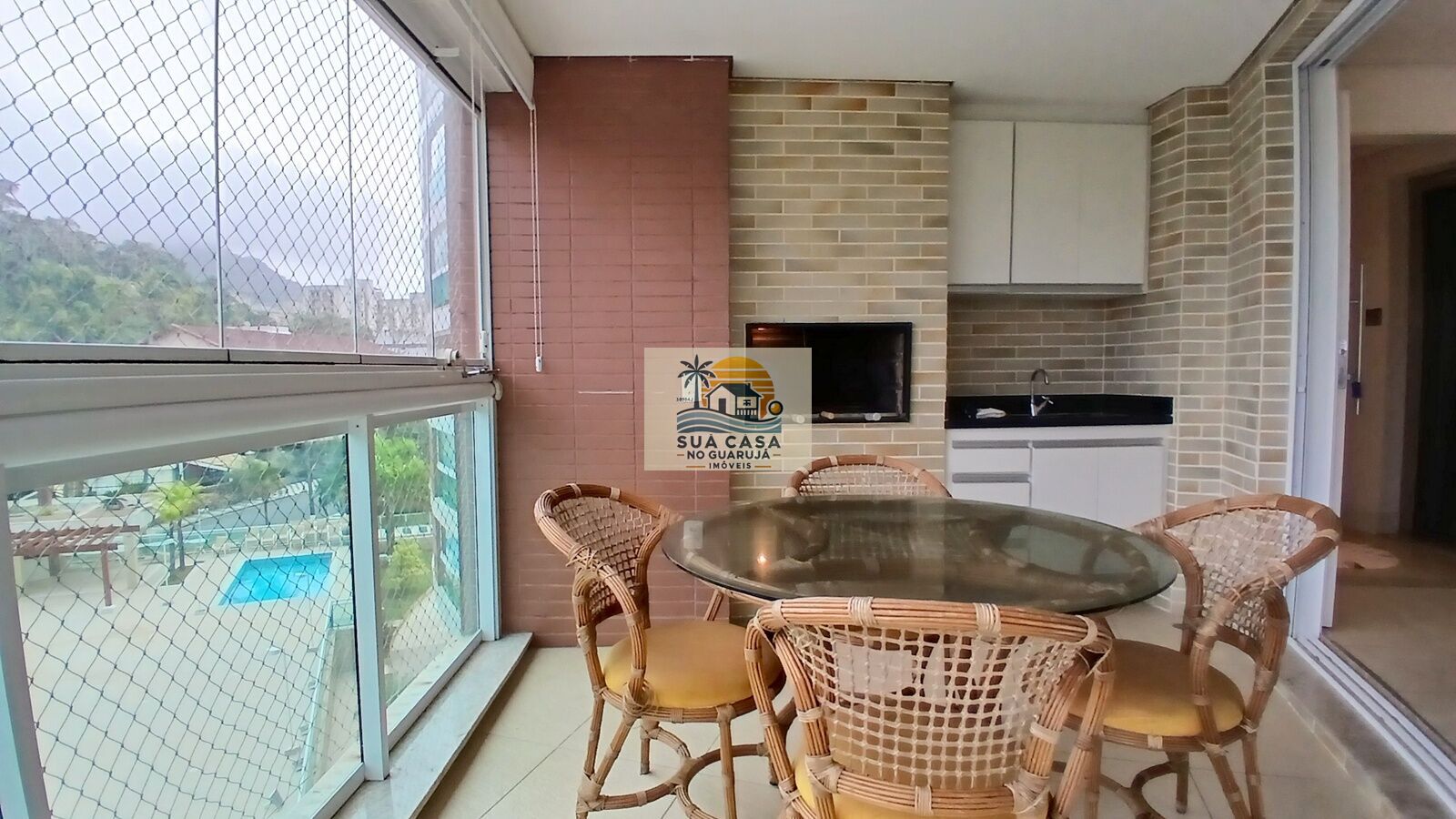 Apartamento à Venda 3 Quartos (1 Suítes) 94m² | Vista Mar | Varanda Gourmet | Varandas di Fiori | Praia da Enseada, Guarujá