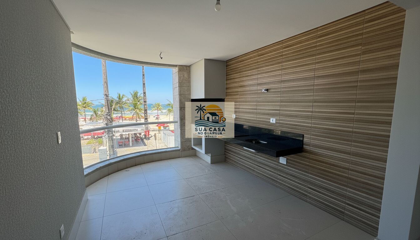 Apartamento Novo Frente Mar na Brunella – 3 Dormitorios  | Areia de Salinas | Guarujá Enseada