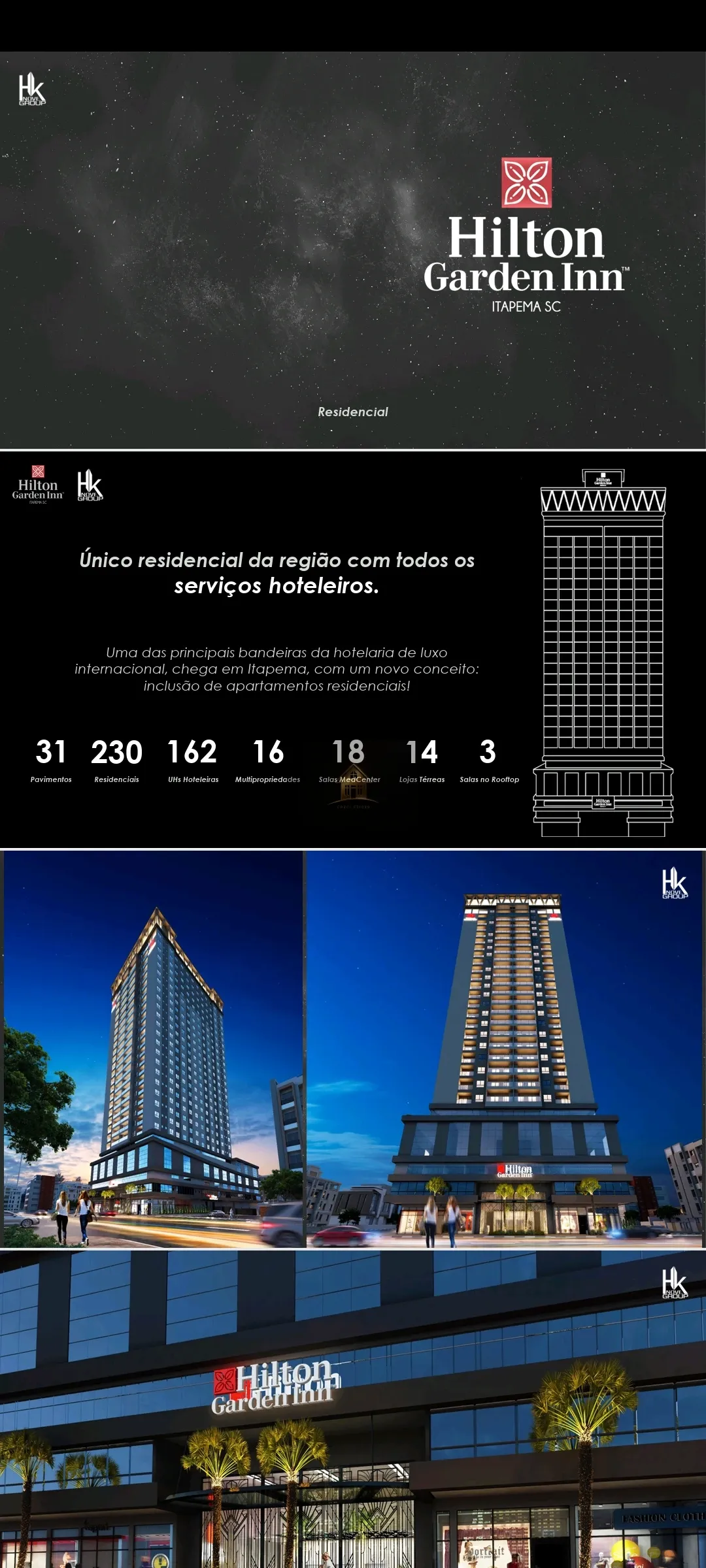Flat a venda em Itapema, no Hilton in Garden, oportunidade!