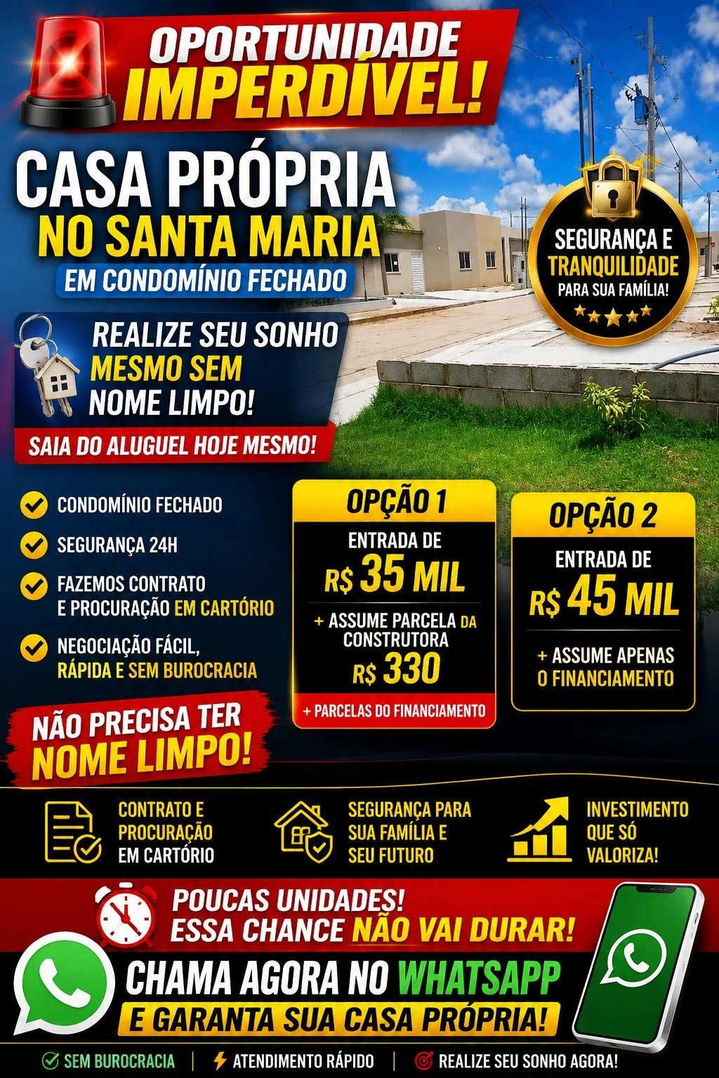 CHAVE DE APARTAMENTO SANTA MARIA CONDOMINIO FECHADO NAO PRECISA TER NOME LIMPO