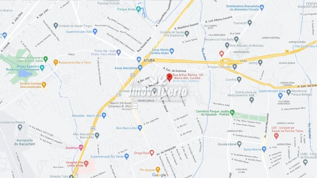 <p>Três terrenos disponíveis para venda na Rua Arthur Ramos no Bairro Alto em Curitiba/PR</p>