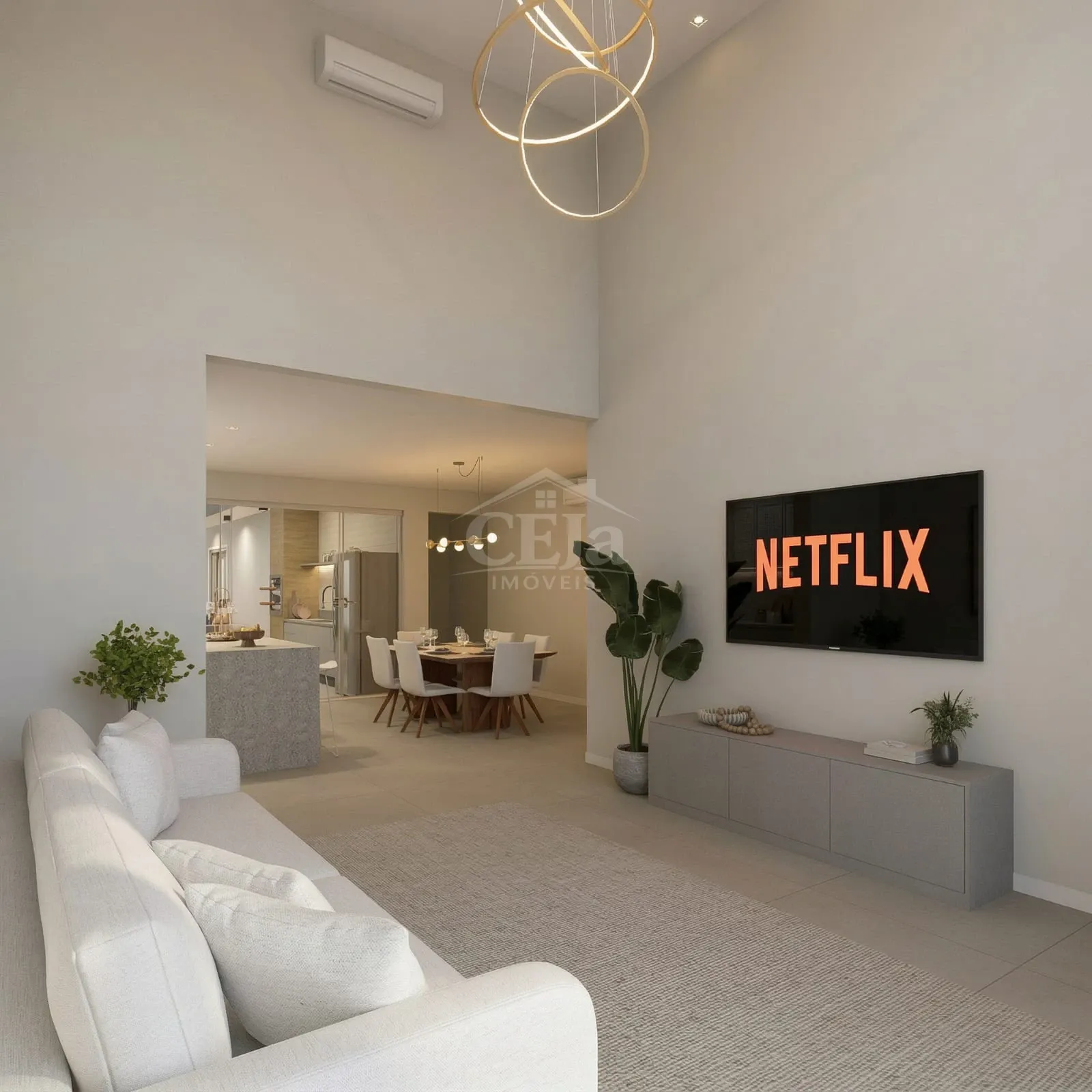 Casa com Pé-Direito Alto e Acabamento de Luxo no Viverde II