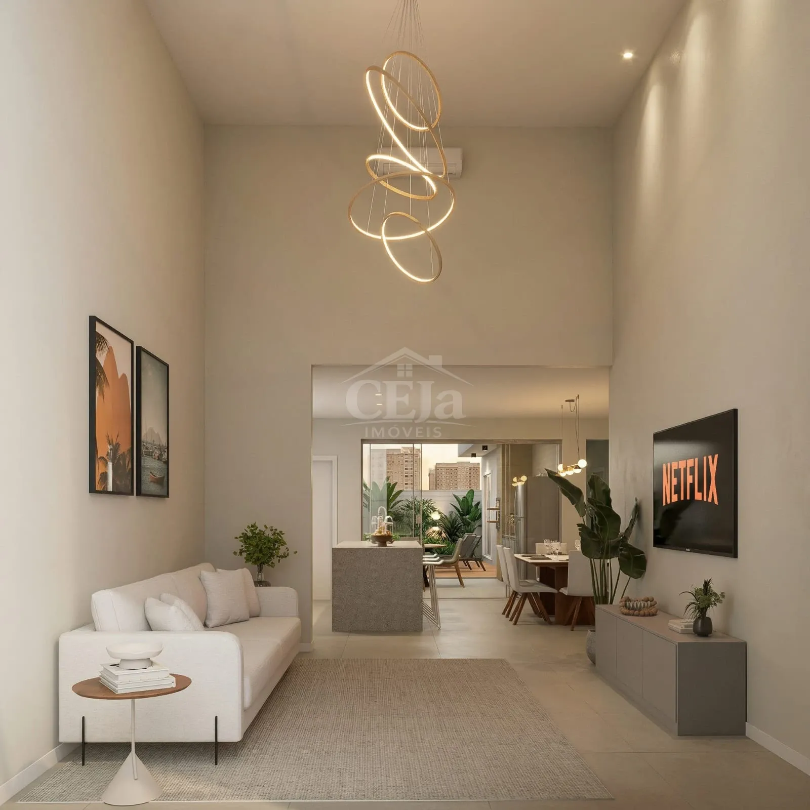 Casa com Pé-Direito Alto e Acabamento de Luxo no Viverde II