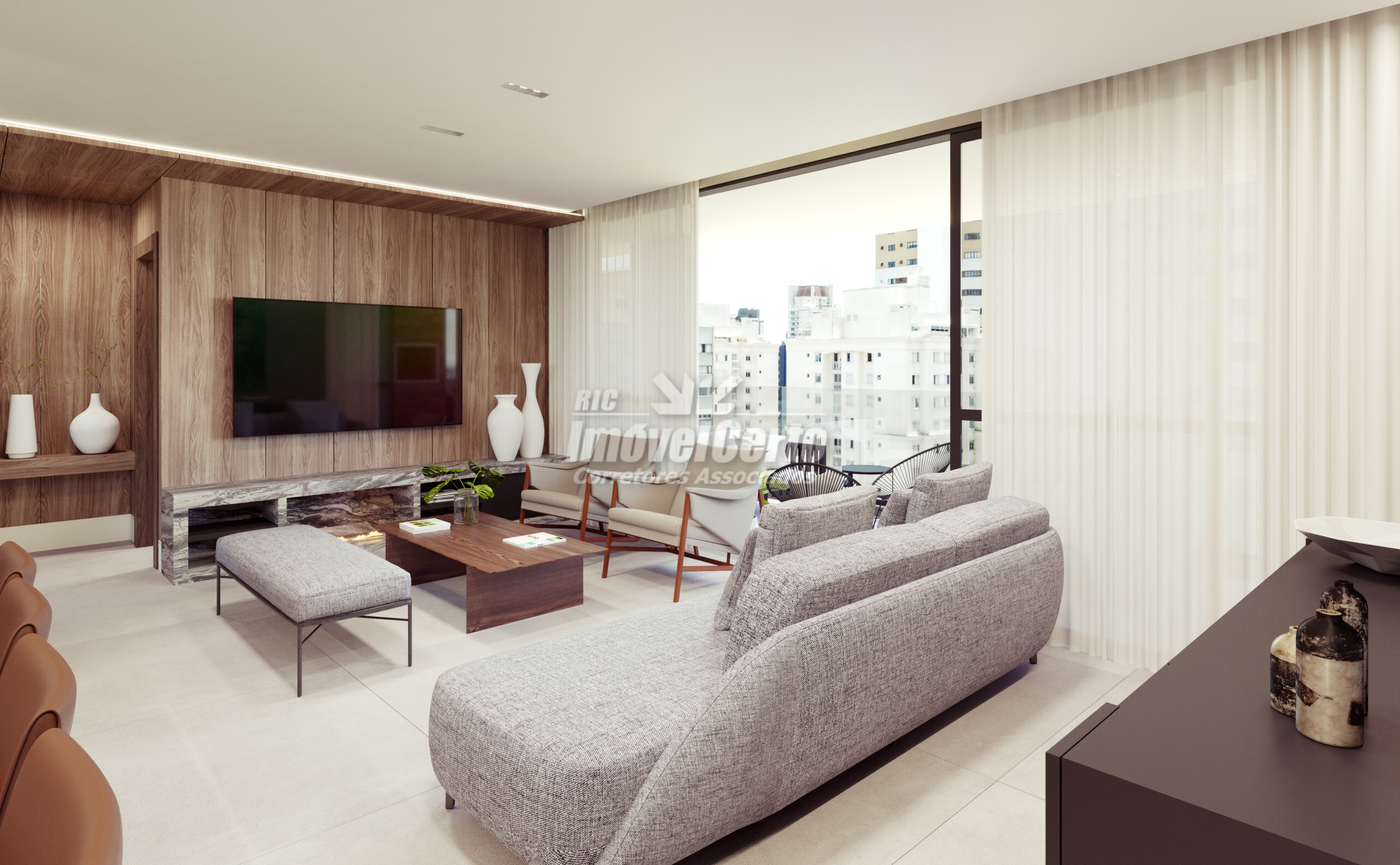 Apartamento com 3 Suítes, condomínio Clube no Água