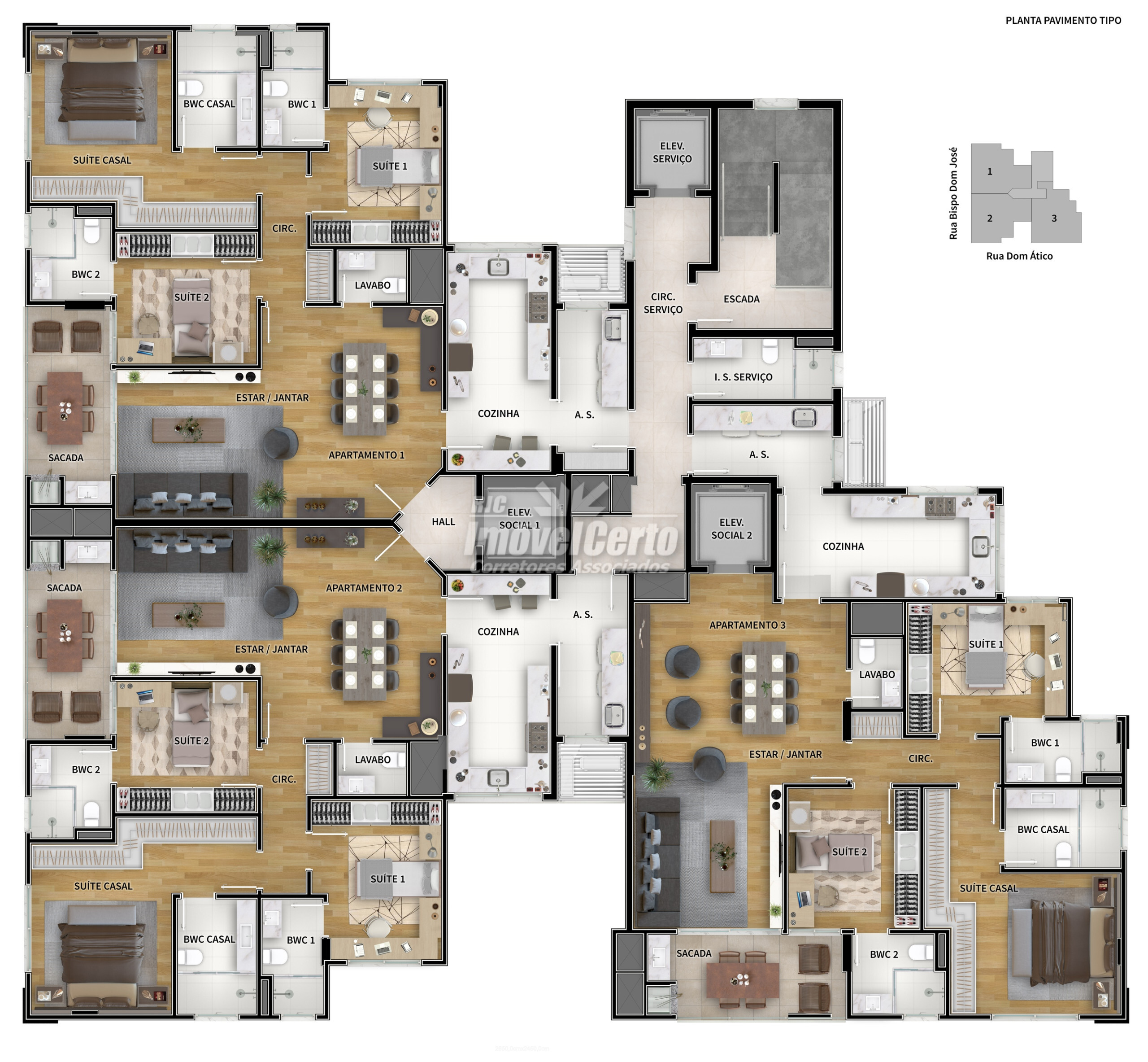 Belissímo Apartamento DECORADO com 128.03m² Útil,
