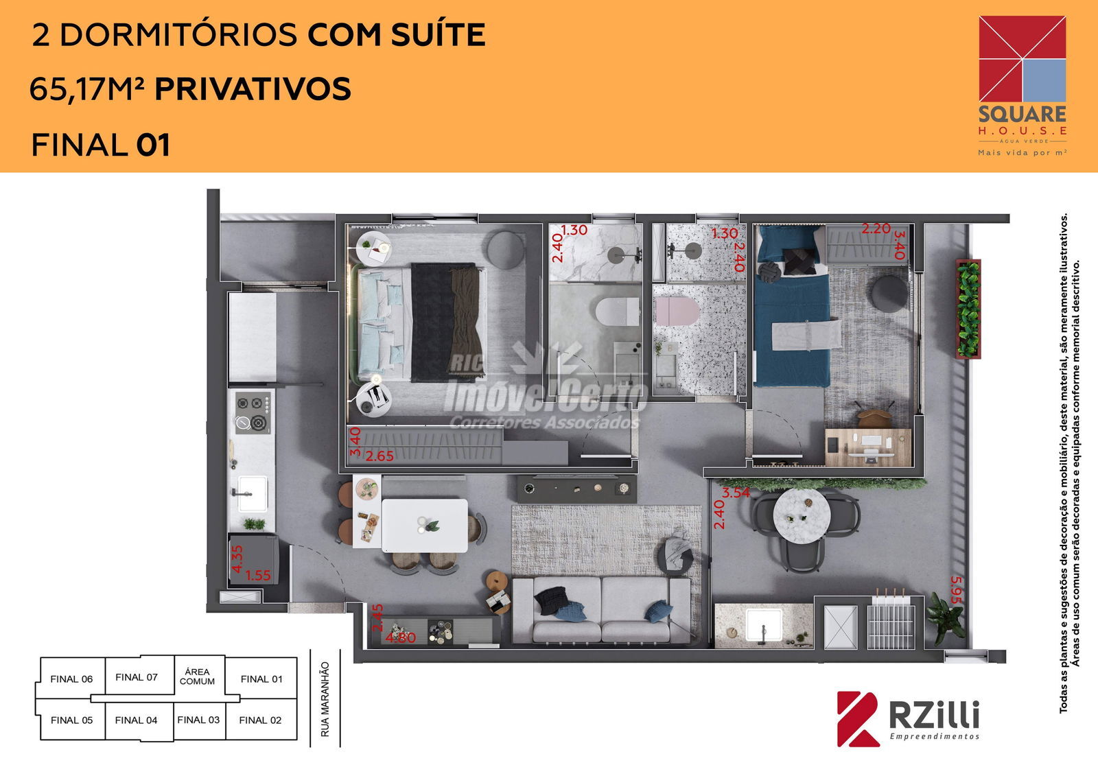 Apartamento com 55m² Útil, Pronto para Morar no Ág