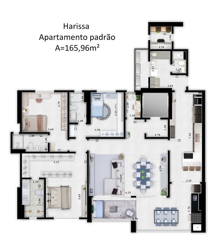 Apartamento Novo 3 Suítes 3 Vagas em Cuiabá - Jardim das Américas