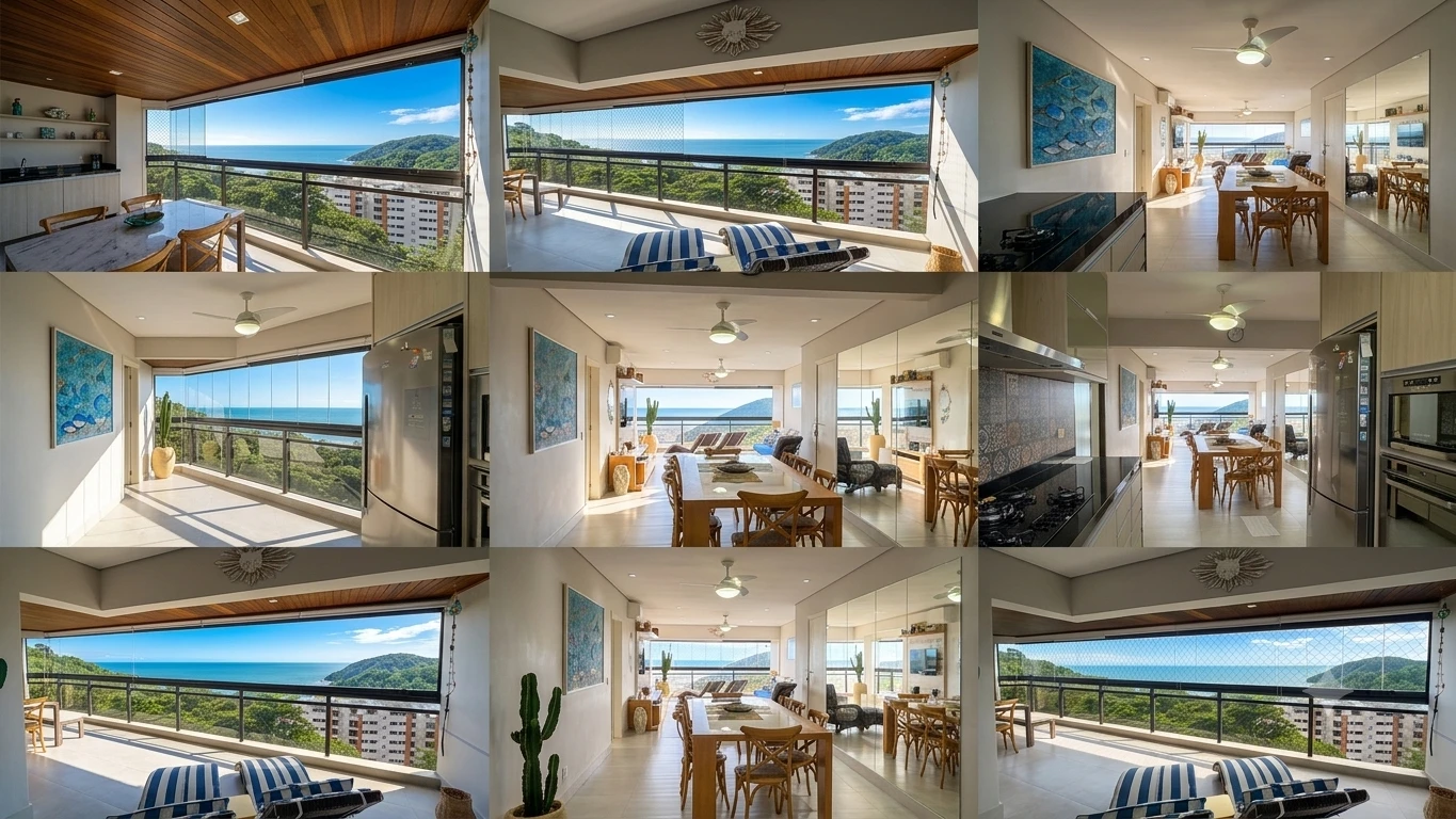 Apartamento de Luxo no Sorocotuba, Guarujá — Vista Mar, 3 Dormitórios e Praia Semi-Privativa