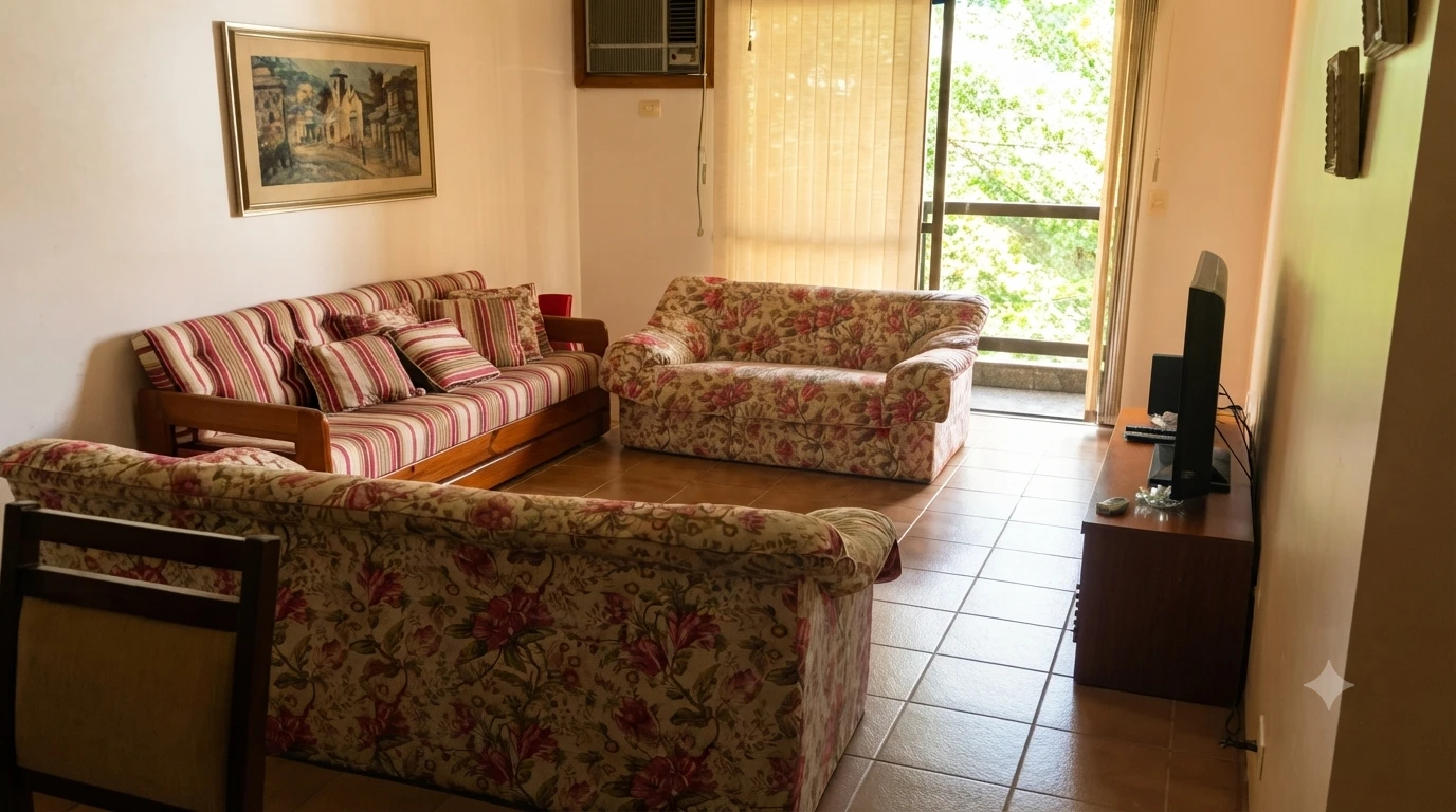 Apartamento no Edifício Ilha de Itamaracá, Praia da Enseada, Guarujá — 3 Dormitórios, 130 m² e 2 Vagas