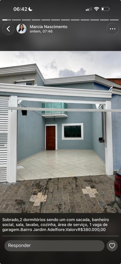 Casa / Sobrado para Venda em São Paulo, Jardim Adelfiore, 2 dormitórios, 2 banheiros, 1 vaga