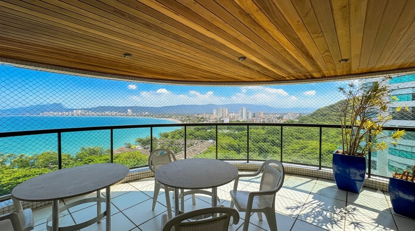 Apartamento à Venda no Condomínio Tortugas Guarujá — 4 Suítes Frente Mar