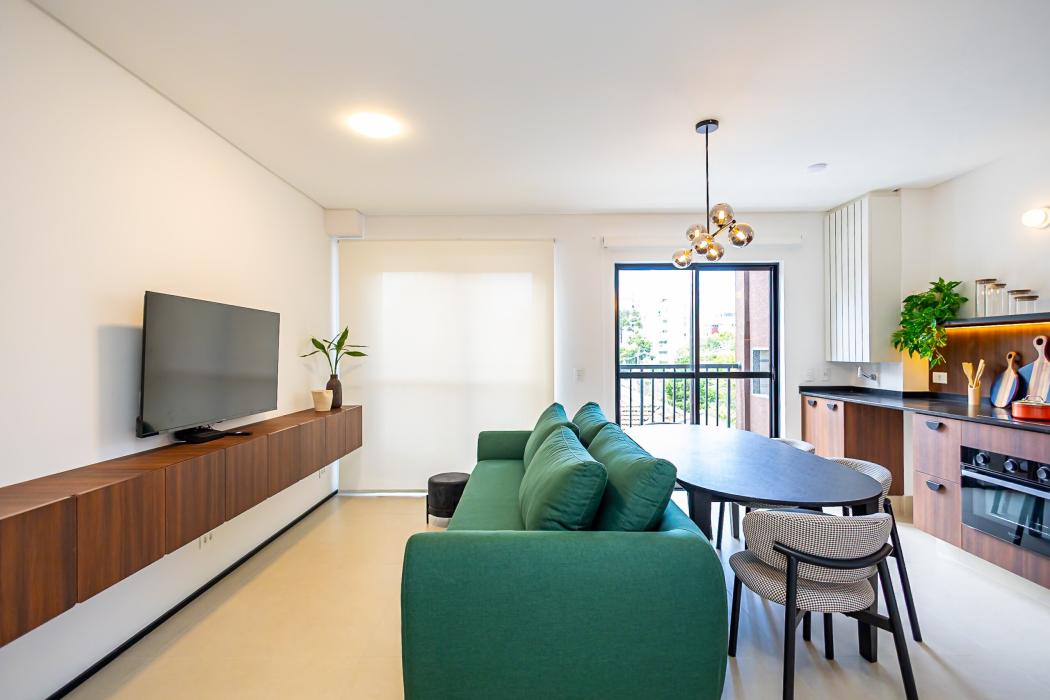 Apartamento duplex mobiliado 2 quartos à venda no Cabral em Curitiba/PR