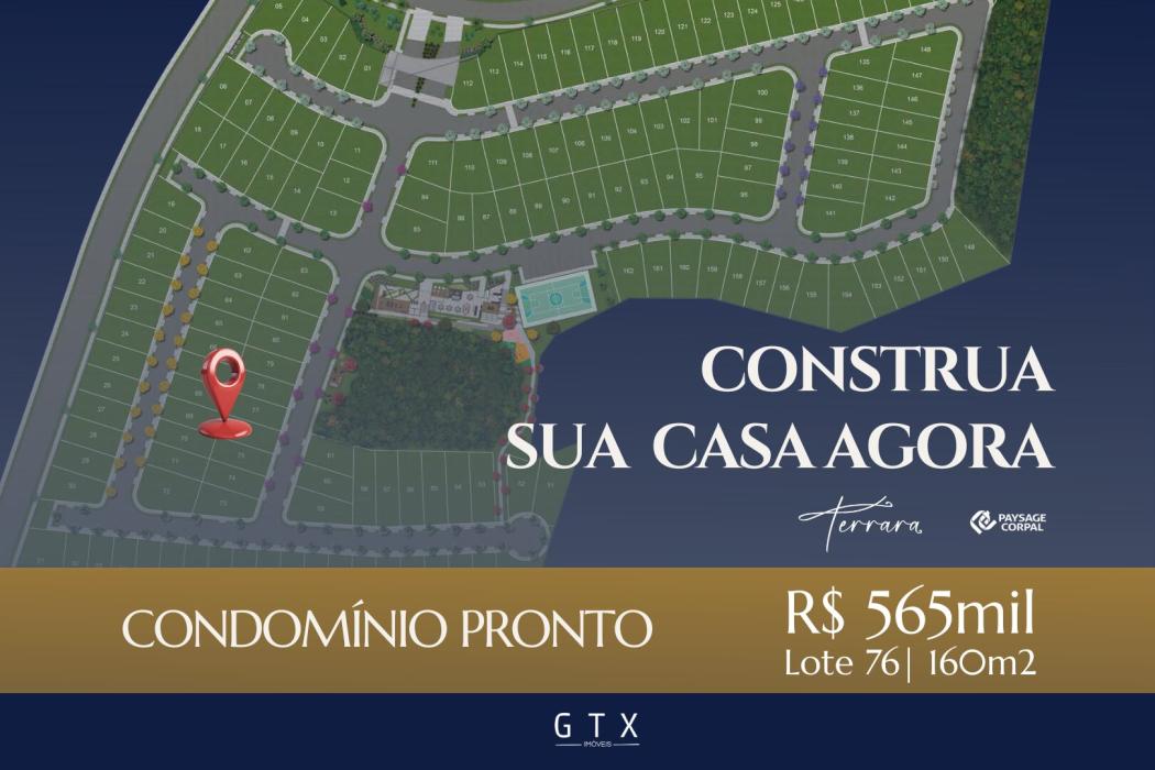 Terreno Pronto para Construir em Condomínio Clube Pilarzinho Curitiba