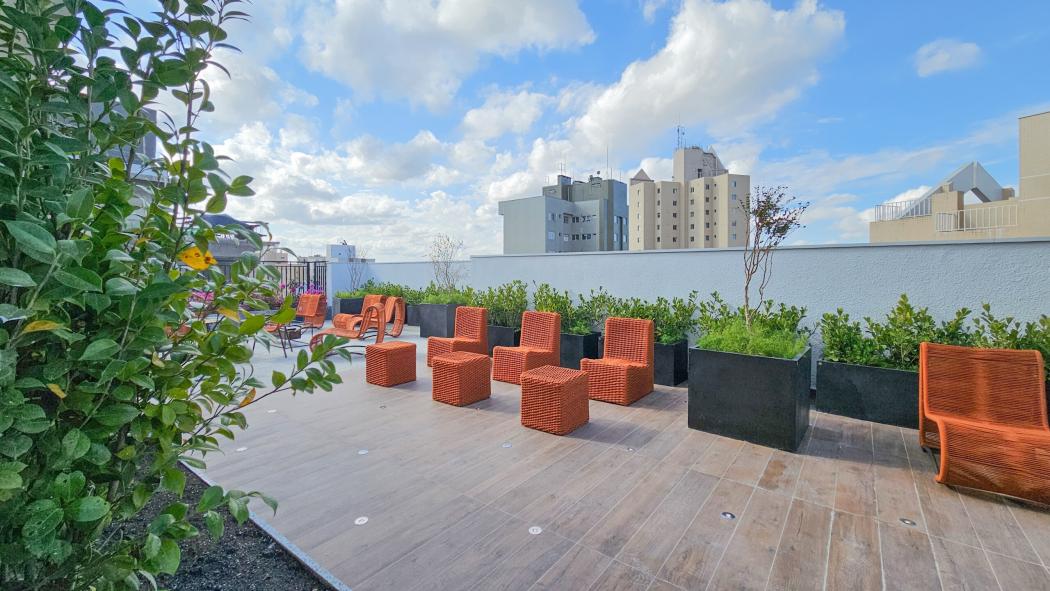 Studio de 33 m² com sacada e vista para o Jardim Botânico no condomínio My Place