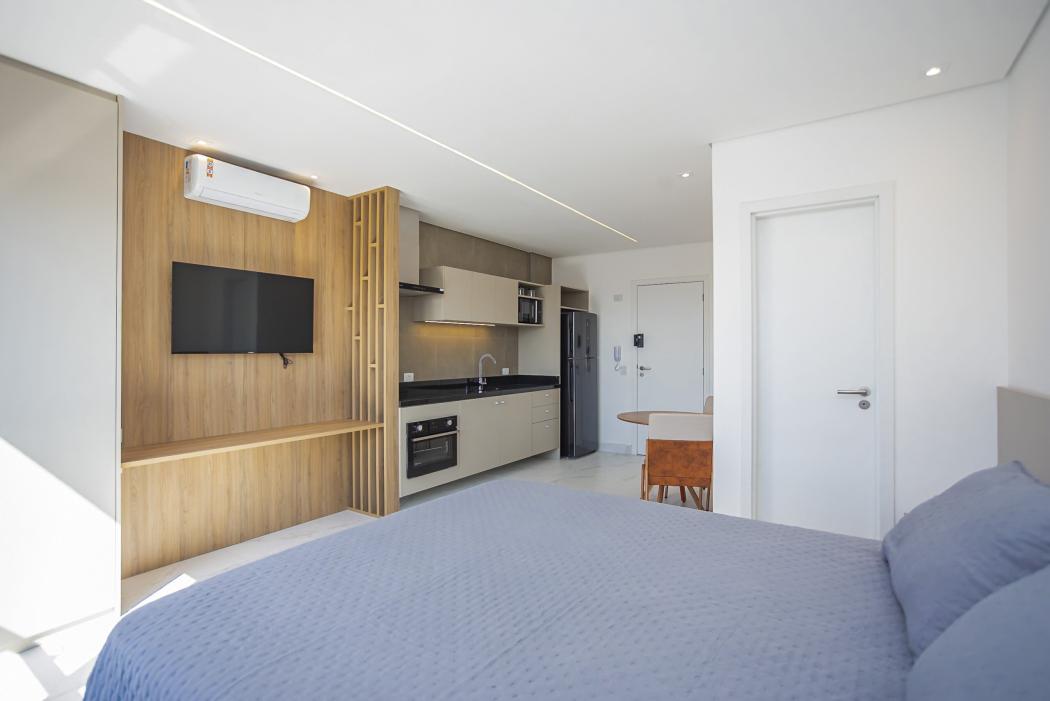 Studio 30m² privativo Mobiliado PORTEIRA FECHADA - Cristo Rei