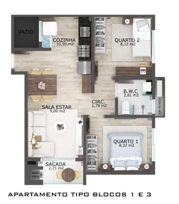 Apartamento com 2 dormitórios à venda, 50 m² por R$ 329.000,00 - Itapema do Norte Gleba - Itapoá/SC