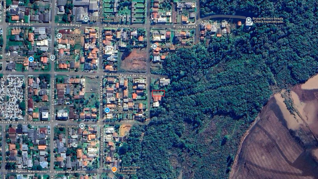 Terreno regularizado de 569 m² no Vila Faty em São Mateus do Sul