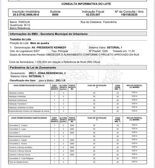 Terreno, 1034 m² - venda por R$ 2.650.000,00 ou aluguel por R$ 10.000,00/mês - Rebouças - Curitiba/PR