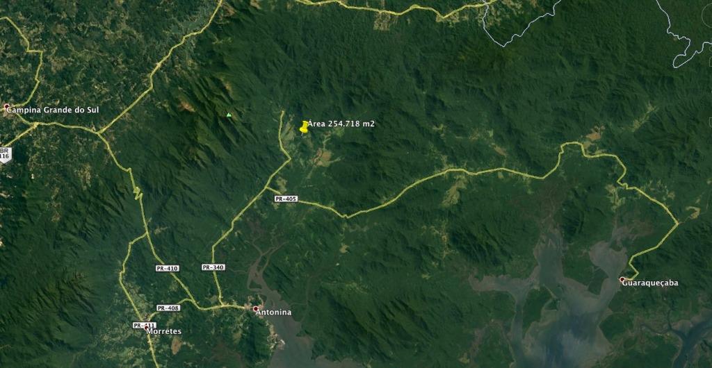 Área à venda, 257100 m² por R$ 495.000,00 - Ponta da Pedra - Antonina/PR