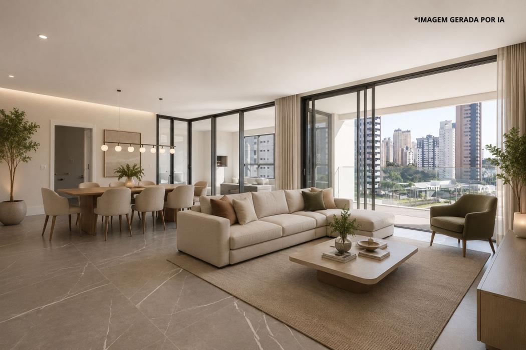 Apartamento novo com 3 suítes padrão Plaenge à venda, 227 m² por R$ 4.067.000 - Ecoville - Curitiba/PR